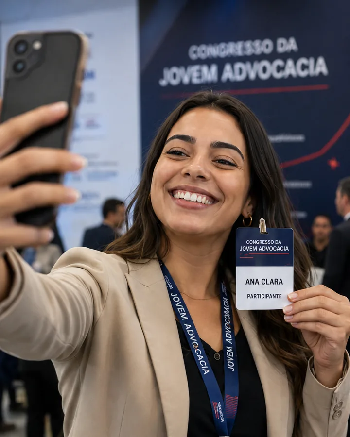 Participante no Congresso da Jovem Advocacia